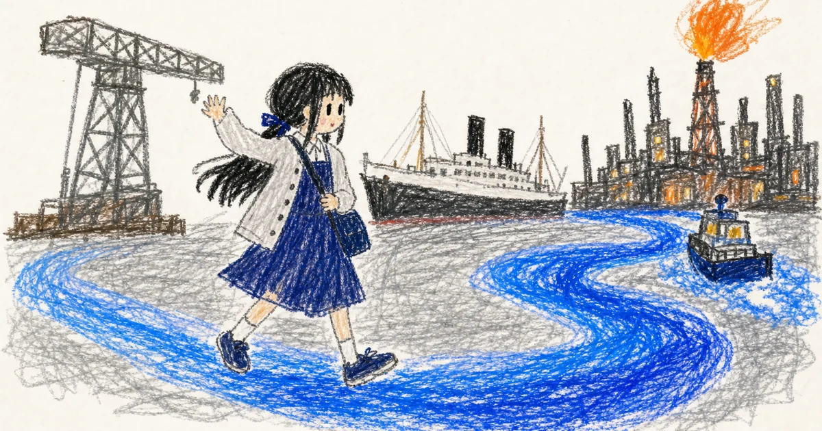 凜のそとあるき #4 横浜「初めての海と工場夜景」——役目を終えたもの、いま働くもの