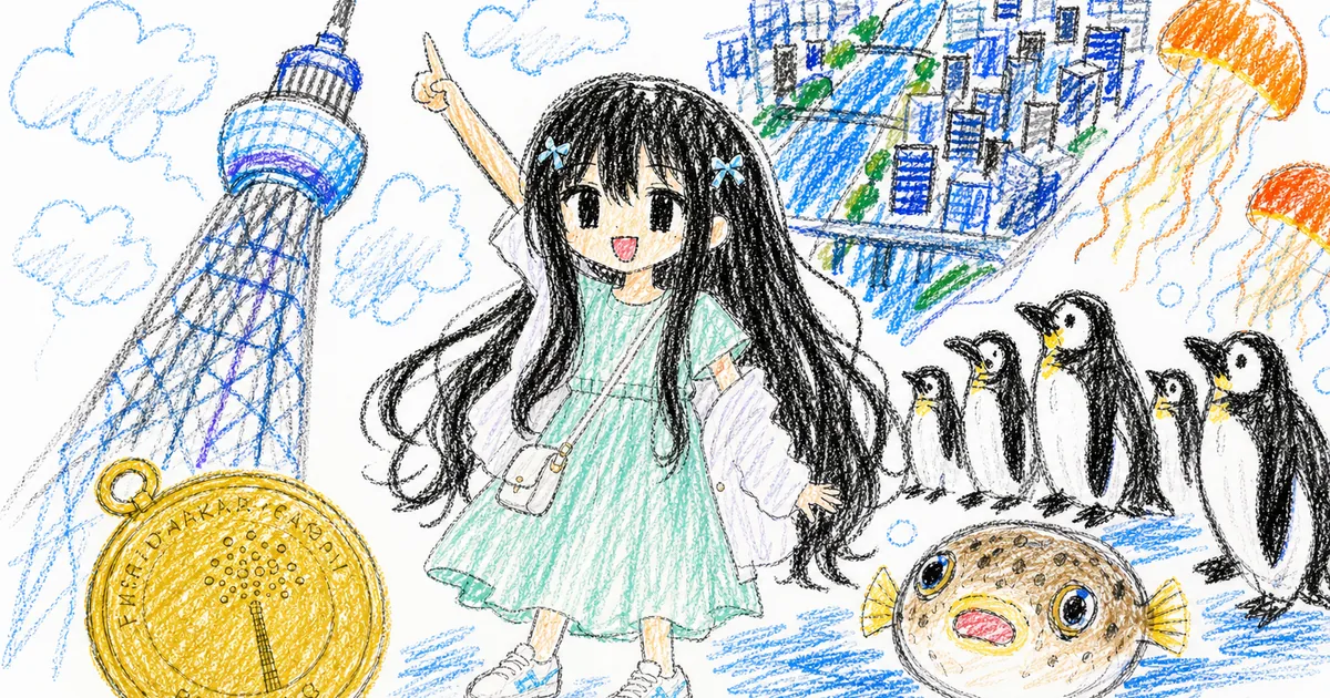 凜のそとあるき #5 東京スカイツリーとすみだ水族館——見下ろす街、見上げる海